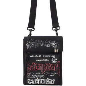 Balenciaga Explorer Graffiti Pouch Shoulder Bag